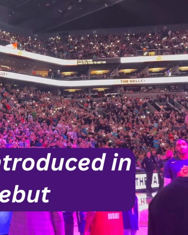 Kevin Durant Introduced in Home Debut